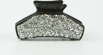 Haarklem hoog strass zilver