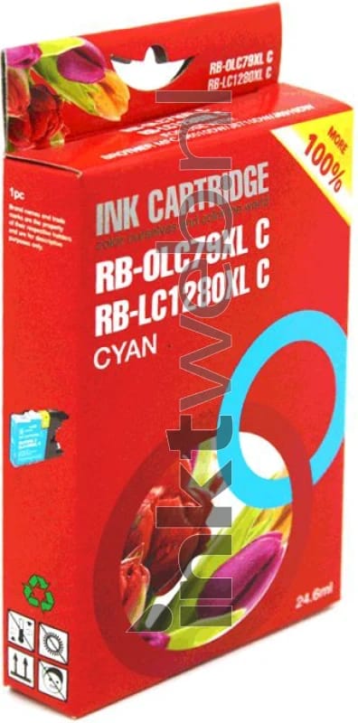 Huismerk Brother LC-1280XL cyaan (Huismerk (compatible))