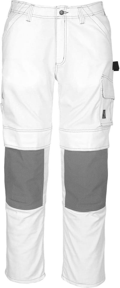 Mascot Hardwear Broek met kniezakken 05079-010 - Wit - C42 - 82