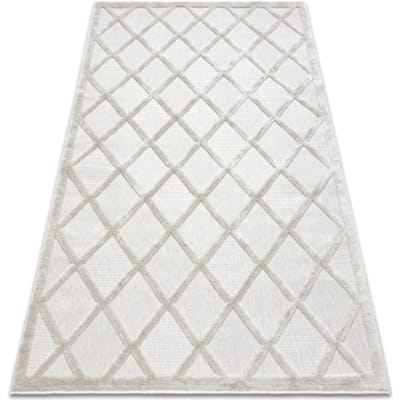 Kleden Rugsx Tapijt SANTO SISAL 58365B geruite, trellis beige 120x170 cm