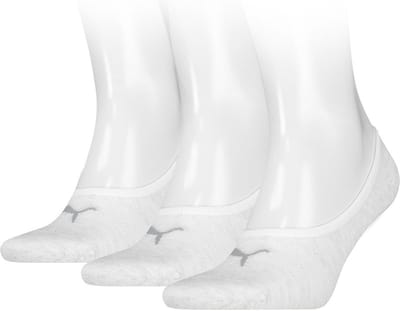 Puma Footie Unisex (3-pack) - unisex onzichtbare sokken - offwhite