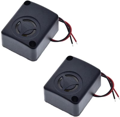 Allecto - Mini Piezo Alarm Siren - Antidiefstal Alarm - Compact ontwerp - 110dB - Beveiliging voor auto - Diefstalpreventie - Alarm systeem