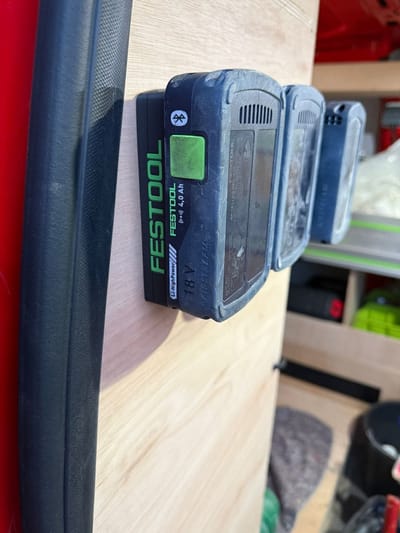 Accu houder voor Festool BP 18 Li accu's