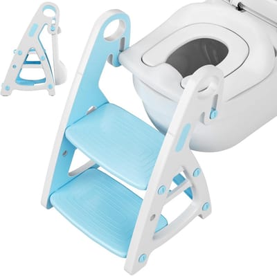 Kindertoilet verkleiner met trap en zitting - 2-in-1 Potjestrainer met Opstapkruk