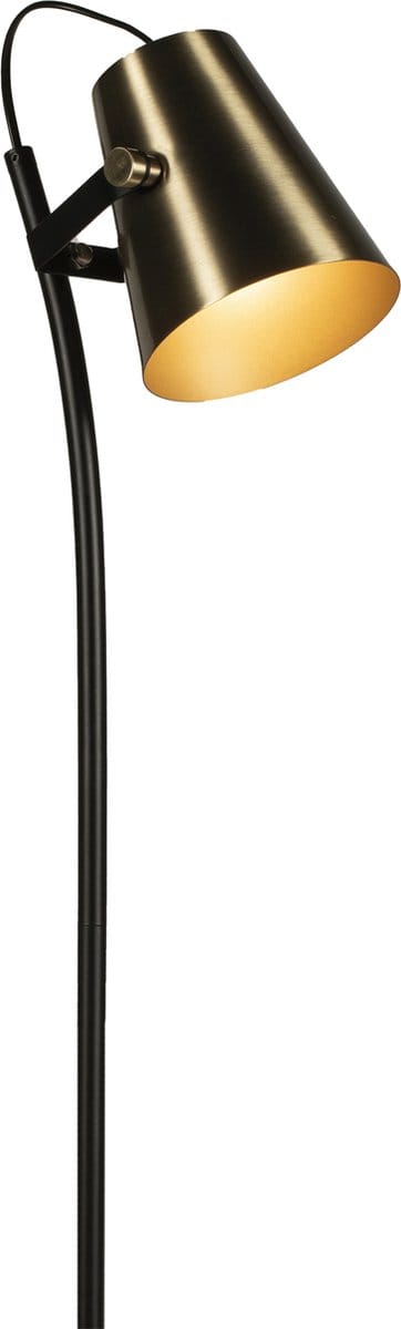 Lumidora Vloerlamp 74816 - BRESCIA - E27 - Zwart - Goud - Messing (kleur) - Metaal