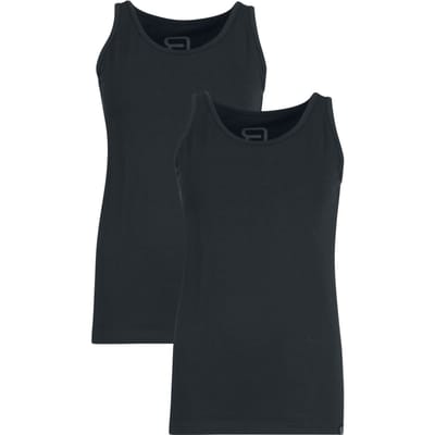 R.E.D. by EMP Top - Basic Double Pack - S tot XXL - voor Vrouwen - zwart