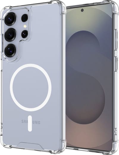 Cazy hoesje geschikt voor Samsung Galaxy S26 Ultra – Impact Shockproof Case – Compatibel met MagSafe – Transparant