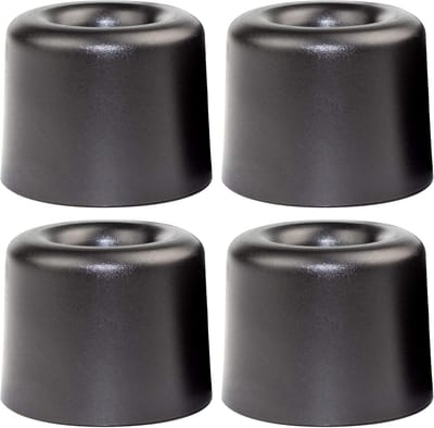 4x Kunststof Deurstopper Ø30mm - Vast te Schroeven - Beschermt Muur en Meubels