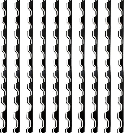 Schuimsluitstrips Dakpanelen - Weerstrips Tochtband - Dakonderhoud Reparatie - Zelfklevende Schuimstrips - 96 cm Lengte - Zwart
