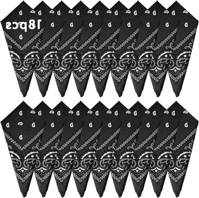 Katoenen zakdoeken met paisley-effect in verschillende jeans designs voor mannen en vrouwen