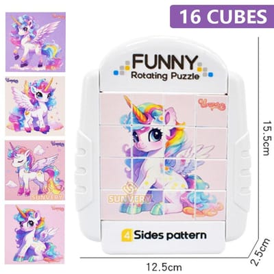 4-IN-1 Draaibaar Puzzel ideaal voor Kinderen Fidget Speelgoed 3 4 5 6 7 8 Jaar Oude Puzzels in 1 Fijne Motoriek Cadeau Jongens & Meisjes Leeftijden 3+