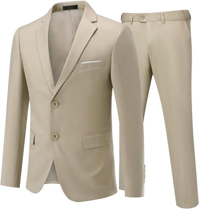 Herenpak 2-Delig Slim Fit Inclusief Blazer en Pantalon - Ideaal voor Zakelijk en Bruiloft