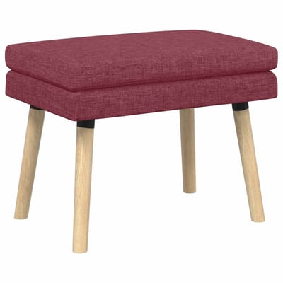 vidaXL - Dubbel-laags - bank - Wijnrood - 60 - x - 40 - x - 46 - cm - Stof