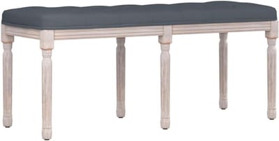 Luxe Velours Zitting/Bank voor Hal, Slaapkamer of Gang - Donkergrijs