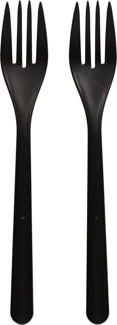 Vorken herbruikbaar "Circulware", PP 18,5 cm zwart (100 stuks)