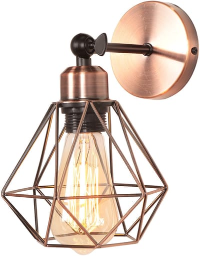 Wandlamp Industrieel Verstelbaar Vintage Wandverlichting voor Woonkamer Slaapkamer Gang Bronzen