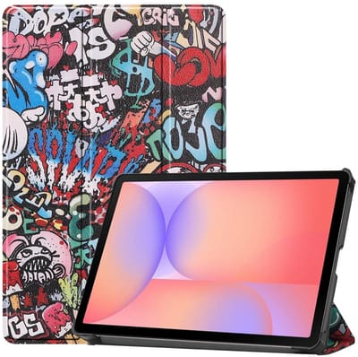 Coverup Tablethoes geschikt voor Samsung Galaxy Tab S10 Lite Hoesje - Tri-Fold Book Case met Wake/Sleep - Graffiti