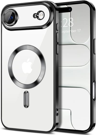 Hoesje Geschikt voor iPhone Air Hoesje - Geschikt voor MagSafe - Arara siliconen Backcover - Zwart