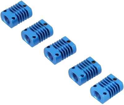 3D-printer Koellichaam - Koelblok Aluminium - Stabiel Printen - Efficiënte Warmteafvoer - 5 Stuks - Zwart