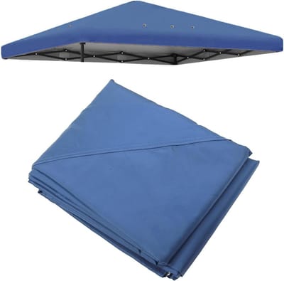 Vervangend dak paviljoen - Luifelhoes waterdicht - Buitenfeest beschermen - Met ventilatie - 3 x 3 meter - Blauw