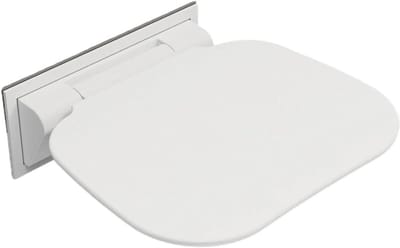 Opvouwbare Douchestoel - Wandmontage Zitting - Veilig Douchen - Ruimtebesparend Ontwerp - 40 x 39 cm - Mat Wit