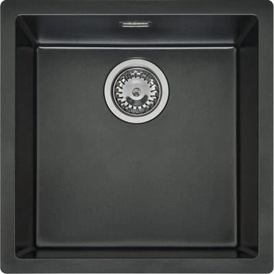 Reginox TEXEL 40X40 (L) BLACK SILVERY