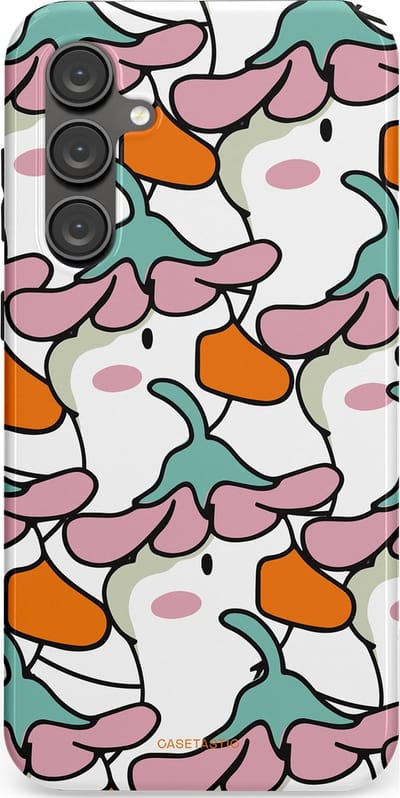 Casetastic Hoesje Geschikt voor Samsung S23 FE - Stijlvolle Beschermende Duo-layer Case - Bloempjeshoed