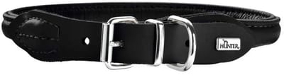 Hunter Hondenhalsband Round & Soft Elk Zwart Maat 45