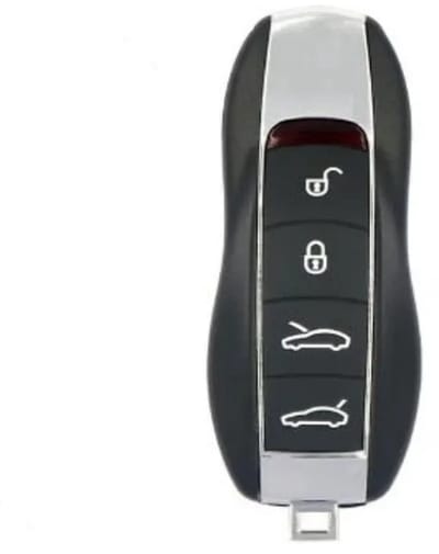 XEOD Autosleutelbehuizing - sleutelbehuizing auto - sleutel - Autosleutel / Geschikt voor: Porsche Cayenne, Panamera, & Macan 4 Knops smart key