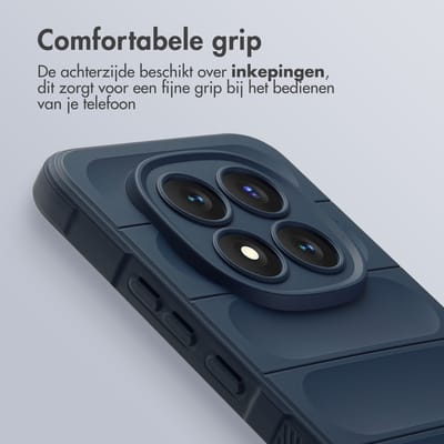 imoshion Hoesje - Geschikt voor Xiaomi Redmi Note 15 Pro Plus (5G) - EasyGrip Backcover - Donkerblauw