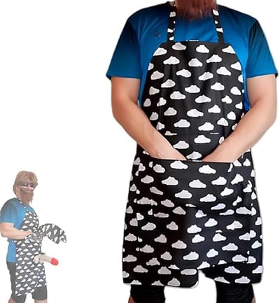 Oneay Schorten met een grappige kokslook, creatief ontworpen schorten met een verrassing in de zakken, leuke schorten met verborgen verrassingen, perfecte cadeaus voor de feestdagen.