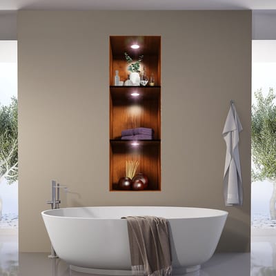 Badkamersticker met 3D-effect, voor een spa-achtige sfeer, 30 x 90 cm