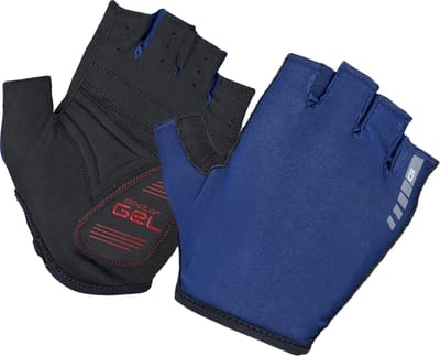 GripGrab - Solara Mesh Padded Korte Vinger Zomer Fietshandschoenen Zondoorlatend met Padding - Navy Blauw - Unisex - Maat S