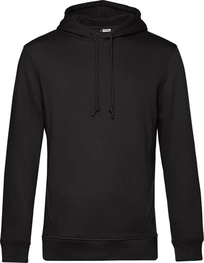 B&C Heren Biologische Hoodie (Zwart)