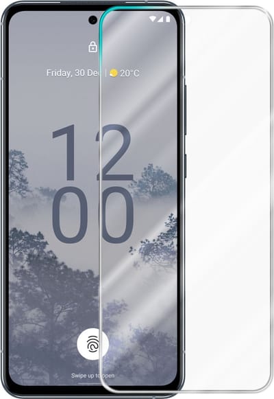 Cadorabo Screenprotector geschikt voor Nokia X30 5G - Pantser film Beschermende film in KRISTALHELDER Geharde (Tempered) display beschermglas in 9H hardheid met 3D Touch