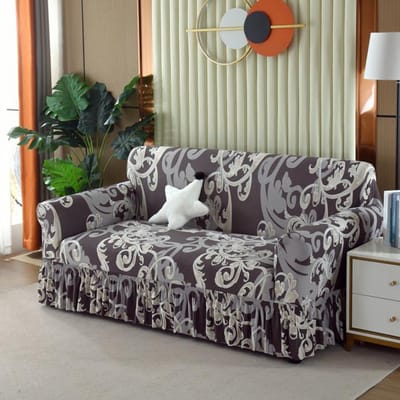 Sofa rokhoes met pastorale print Stretch Spandex Sofa hoes voor woonkamer Antislip Sofa hoes voor huisdecoratie 1Pc 1-seat 90-140cm