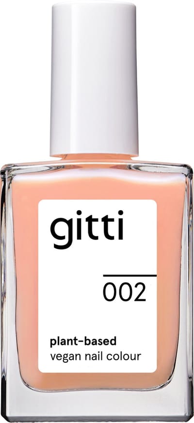 Gitti No. 002 - Jelly Peach - nagellak - minimaal 82% natuurlijk - 23 vrij - manicure - blijft 7 dagen zitten