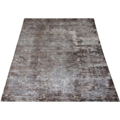 Vloerkleed Yara Brown 70 x 140 cm - Vintage Design Vloerkleed met Verweerd Patroon