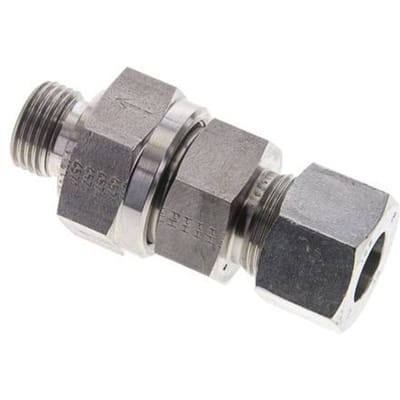16S (M24x1.5) & G1/2'' Regeling-In RVS Terugslagklep Snijring Buitendraad 1-400 bar ISO 8434-1