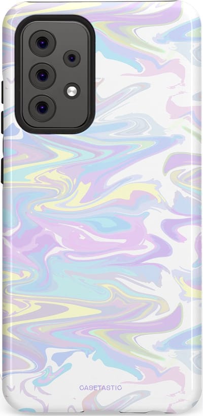 Casetastic Hoesje Geschikt voor Samsung A52 (4G/5G/s) - Stijlvolle Beschermende Duo-layer Case - IJsdans van kleur
