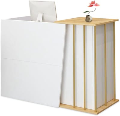 Receptiebalie - Kleine balie - Kantoor ontvangst - Met afsluitbare lade - 140 cm breed
