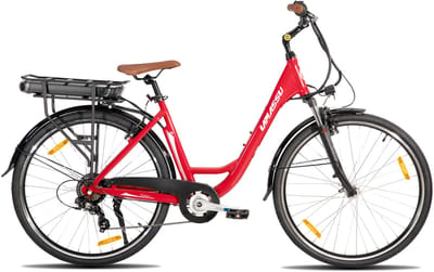 HILAND Montura Elektrische Stadsfiets 28 inch - E-bike Commuter Unisex - 250W Motor - 36V 10.4Ah Accu - 7 Versnellingen - Aluminium Frame