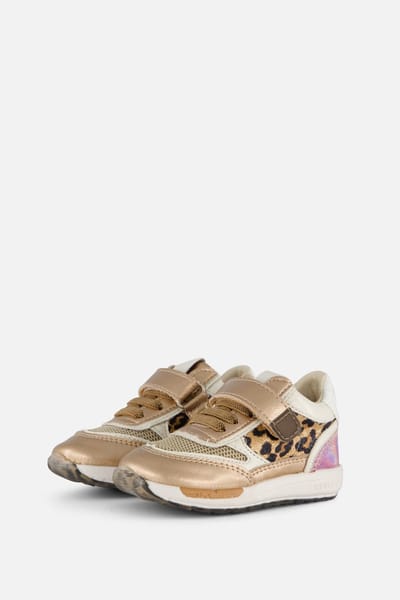 Shoesme Run Flex Sneakers brons Leer - Maat 20