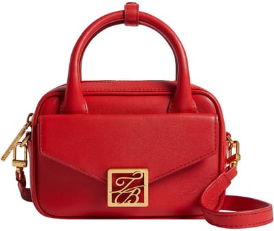 Ted Baker Leren Handtas Schoudertas Anibell Detail Mini Leather Crossbody Bag Brt - Red Rood