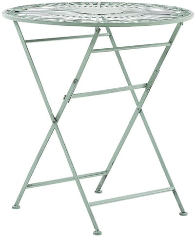 TRENTO - Tuintafel - Lichtgroen - 70 x 70 cm - Metaal