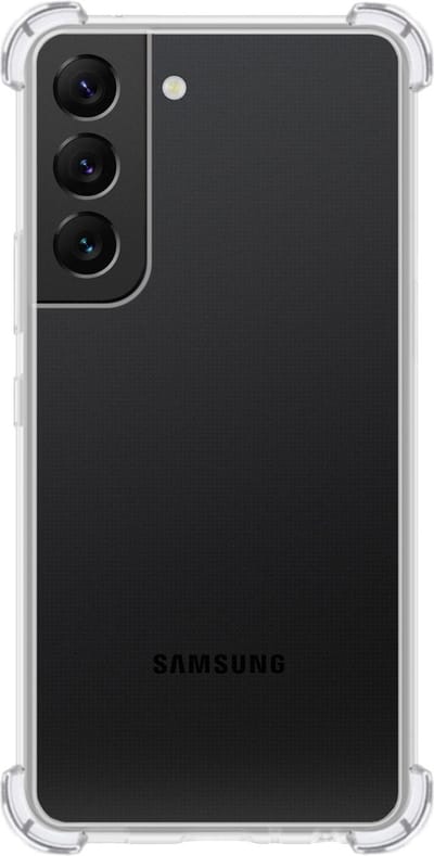 Hoes - Geschikt voor Samsung Galaxy S22 - Sterk & Shockproof - Siliconen Case - Back Cover - Telefoon Hoesje Shock Proof - Transparant