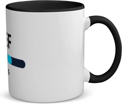Akyol - neef loading koffiemok - theemok - zwart - Neef - ochtendkoffie laden - verjaardagscadeau - verjaardag - cadeau - cadeautje voor neef - neef artikelen - kado - geschenk - gift - 350 ML inhoud