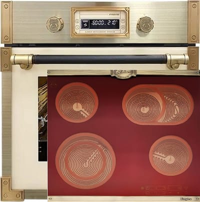 Kaiser Pyrolytische Inbouwoven EH 6427 ElfAD 73L, 60 cm+ KCT 6185 RotEm inbowelektrische kookplaat 60 cm