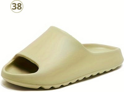 Livano Comfortabele Slippers - Badslippers - Teenslippers - Anti-Slip Slides - Flip Flops - Stevig Voetbed - Groen - Maat 38
