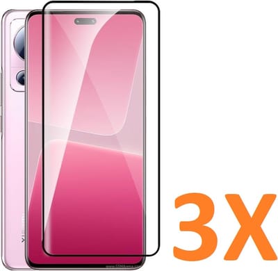 Volledige dekking Screenprotector Glas - Tempered Glass Screen Protector Geschikt voor: Xiaomi 13 Lite - 3x